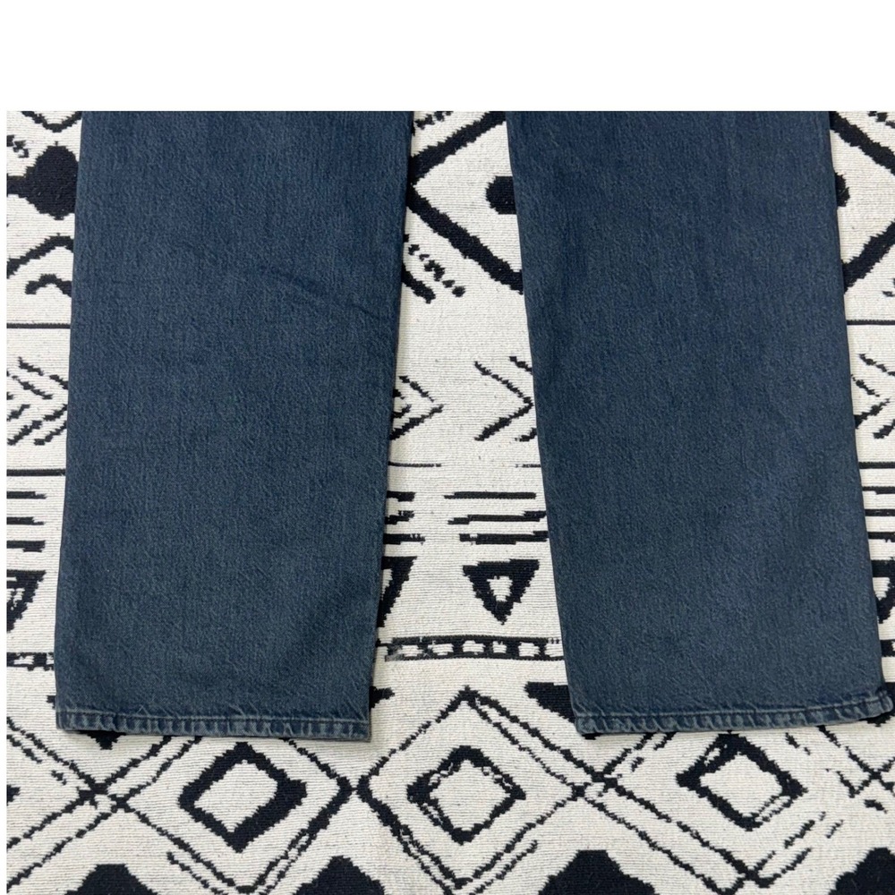 ANINE BING Roy Mid Rise Relaxed Straight Leg Denim Jeans Dark Wash Size 32 - Picture 4 of 9